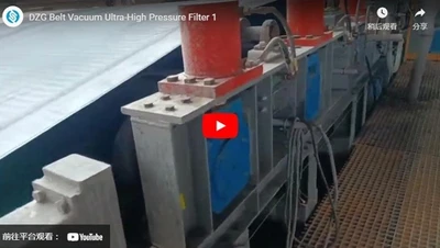 Filtro de vacío de ultra alta presión de la correa DZG 1