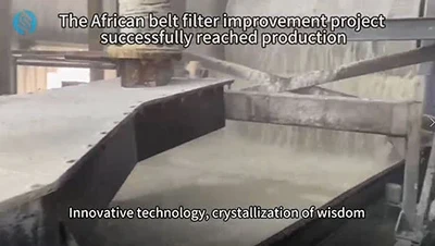 El Proyecto de Mejora del filtro de la correa Africana alcanzado con éxito la producción